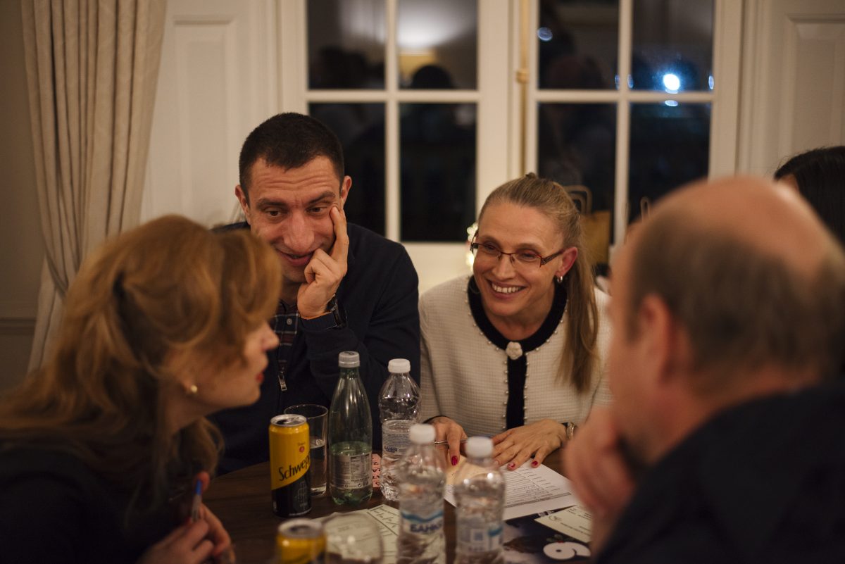 Admissions meeting with a family